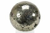 Polished Pyrite Sphere - Peru #231634-1
